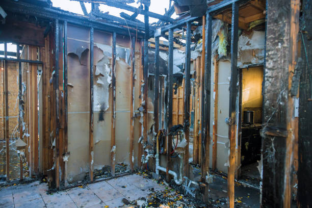 Professional Emergency Fire Damage Restoration technician working in Glenn Dale, MD